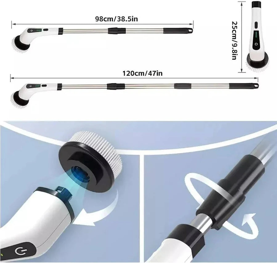 ELECTRIC SPIN SCRUBBER/MOP [9 IN 1]